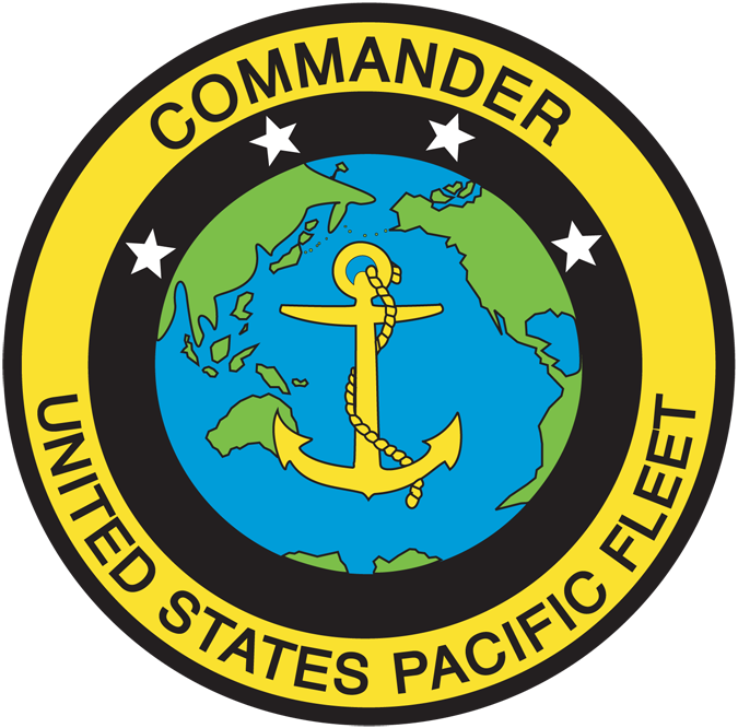 U.S. Pacific Fleet Command: This is an image of the United States Pacific Fleet Command logo.